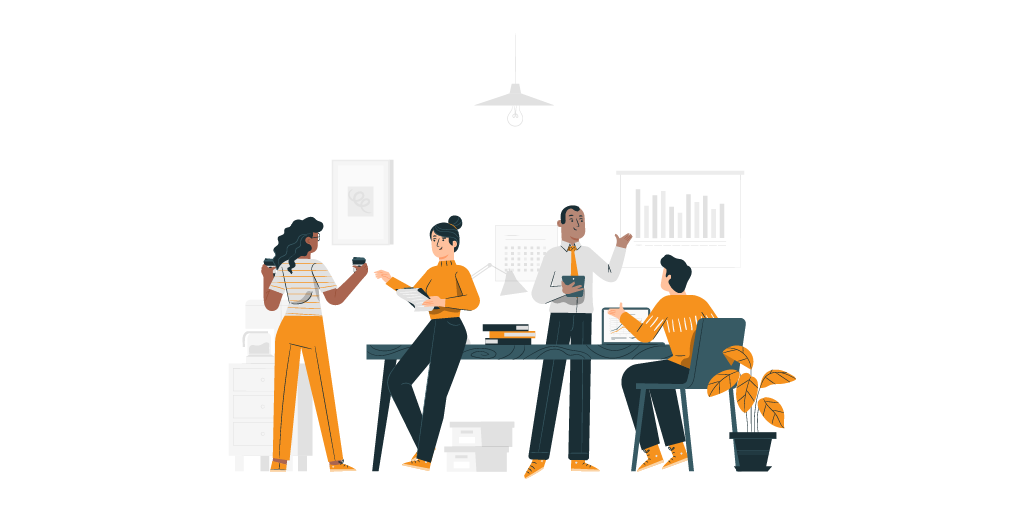 Vector de personas en oficina