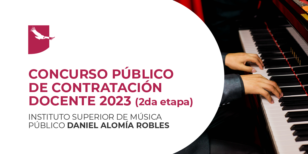 Banner del Concurso de Contratatación Docente 2023 (2da etapa)