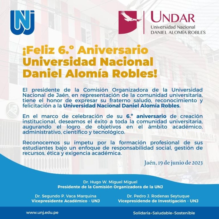 FELIZ 6 ANIVERSARIO - UNDAR