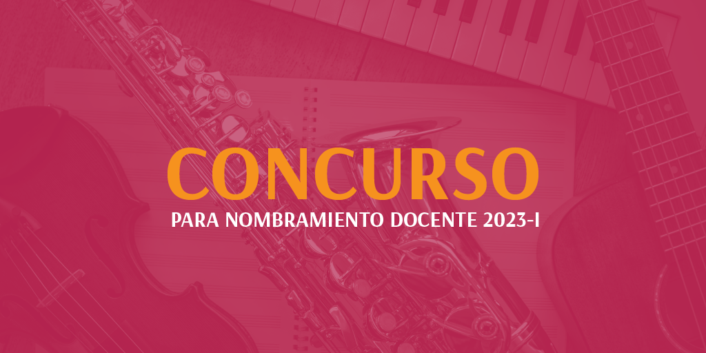 Banner del Cocurso para Nombramiento Docente 2023-I