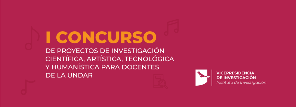 Banner del I Concurso de proyectos de investigación
