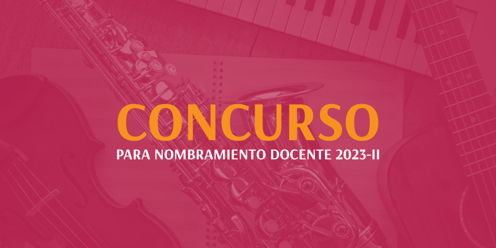 Banner del Cocurso para Nombramiento Docente 2023-II