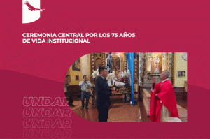 Banner de noticia: Ceremonia Central por los 75 años de vida institucional