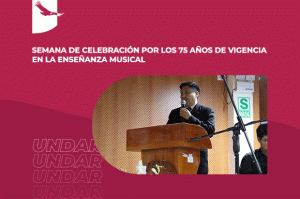 Banner de noticia: Semana de celebración por los 75 años de vigencia en la enseñanza musical