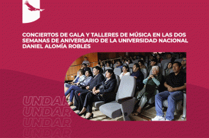 Banner de noticia: Conciertos de gala y talleres de músicaen las dos semanas de aniversario de la Universidad Nacional Daniel Alomía Robles