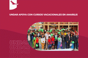 Banner de noticia: UNDAR apoya con cursos vacacionales en Amarilis.