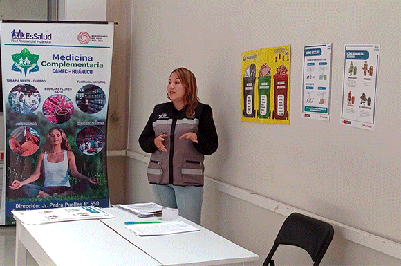 Banner de noticia: Fotos de capacitación "Manejo de residuos sólidos" a cargo de la Municipalidad Provincial de Huánuco
