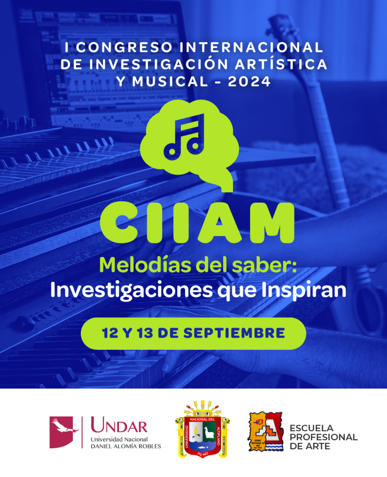 Flyer del I Congreso Internacional de Investigación Artística y Musical - 2024
