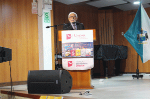 Banner de noticias: Fotos de la presentación de libros del Fondo Editorial UNDAR