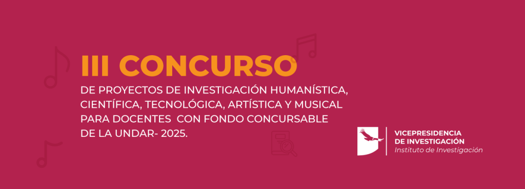 Banner del III Concurso de proyectos de investigación