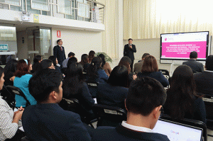 Banner de noticias: Fotos de la sensibilización sobre la diligencia de acción probatoria de la Sunedu para el licenciamiento institucional